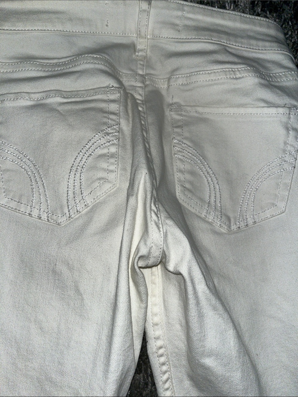Hollister White Stretch Skinny Jeans - Picture 5 of 9